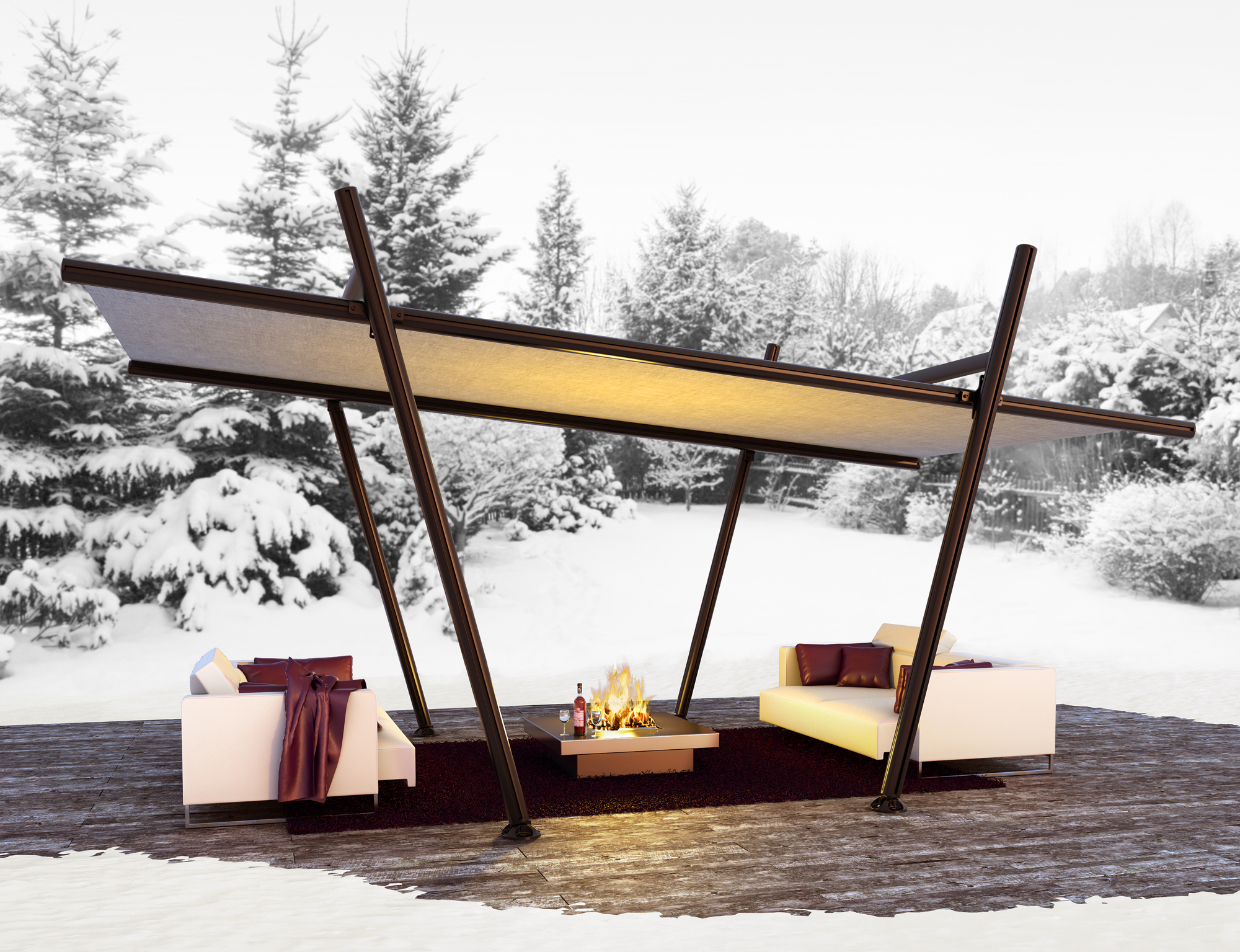 Pergolas tensadas. Toldos en Asturias