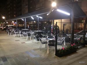Toldo brazo telescopico