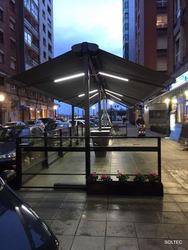 Toldo brazo telescopico