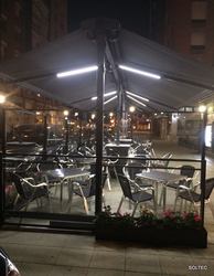 Toldo brazo telescopico