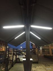 Toldo brazo telescopico