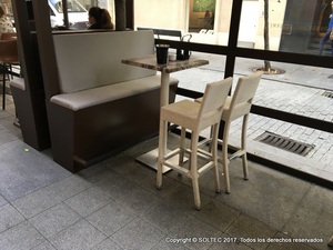 Terraza con toldo a un agua