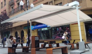 Toldo a dos aguas