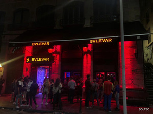 Faldon luminoso. Toldos LED en Asturias