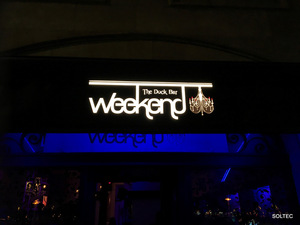 Faldon luminoso. Toldos LED en Asturias