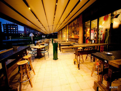 Pergola pared porteria